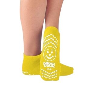 Pillow paw Yellow hospital Non-Slip Socks 2XL